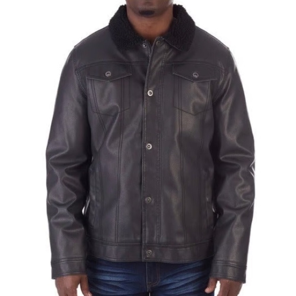 NWT XRAY – Faux Leather & Faux Shearling Jacket M